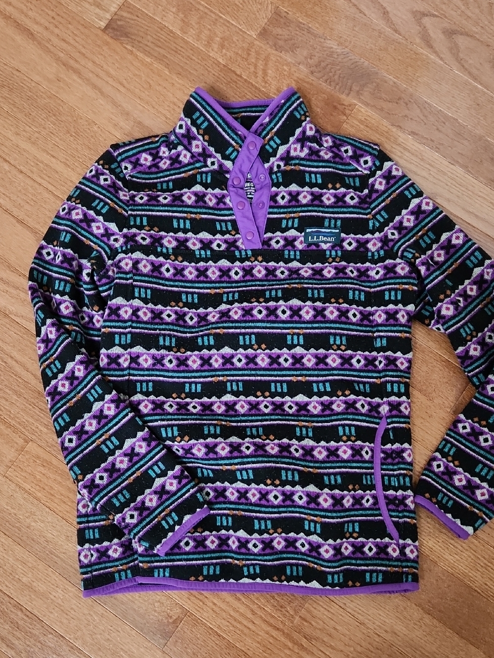 LL Bean fairisle fleece